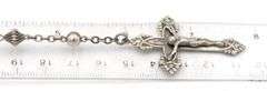 Vintage 925 sterling silver Rosary necklace
