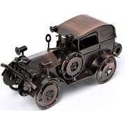 Vintage Bronze Classic Car Model Handcrafted Collectible