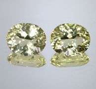 Brilliant! 6.83ct concave cut unheated Citrine pair