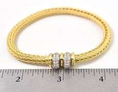 Perfect 18K Yellow Gold Diamond Chain Bracelet