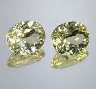 Brilliant! 6.83ct concave cut unheated Citrine pair