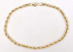 Wonderful 10K Yellow Gold Chain Link Bracelet