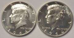 Lot of 2 1964 Proof Kennedy Half Dollars