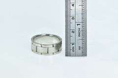 Platinum 8.6mm Watch Band Design Men's Wedding Ring