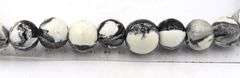 Set of black and white wooden necklace, Bracelet and earrings