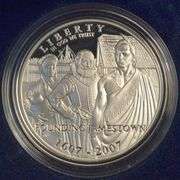 2007 Jamestown 400th Anniversary Commemorative Proof Silver Dollar OGP