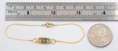 Cute 14K YG Bracelet with Emeralds
