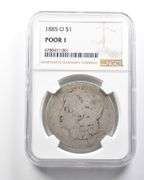 Poor 1 1885-O Morgan Silver Dollar NGC P01 Lowball Pocket Piece