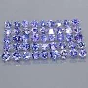 Sparkling 3.44ct 45 piece Tanzanite set