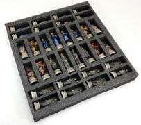 Hand-Painted US Civil War Generals Chess Set on Rustic 17" Board