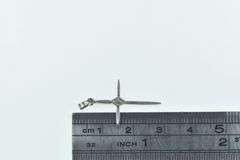 14K White Gold 1950's Diamond Cross Christian Faith Symbol Pendant