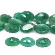Oval cut 9ct Zambian Emerald set