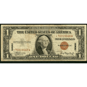 $1 1935-A SC Fr. 2300* =HAWAII STAR= WWII Emergency Issue Brown Seal Replacement F-VF