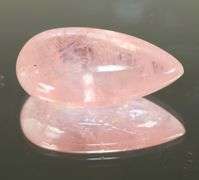 Elegant 24.55ct peach pink Morganite cabochon