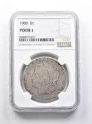 POOR 1 1900 Morgan Silver Dollar NGC Lowball Pocket Piece