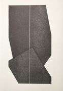 Reinhart, Martin Muller  "Engraving VIII" a Rare Limited Original Offset Lithograph on Paper, 1990