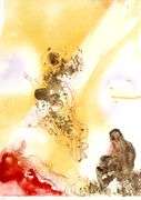 Highly Collectible and Rare Salvador Dali Original Lithograph from the 'Biblia Sacra' Suite