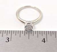Pretty 10K White Gold Approx. 0.45CTS Solitaire Diamond Ring