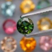 Fancy color! Untreated! 3.44ct Tourmaline set