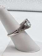Sparkling 4.75 Ct 14 Kt White Gold Plated Engagement Ring