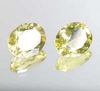 High fire 4.74ct golden yellow Citrine pair