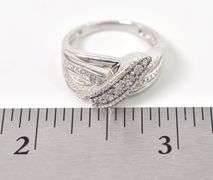 Diamond Band Ring in Sterling Silver