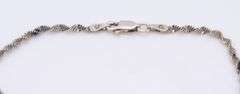 Vintage Italian Sterling Silver Rope Bracelet