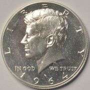 1964 Rare Accent Hair Variety Proof Kennedy Half Dollar