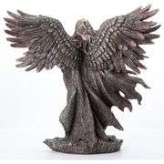 Six-Winged Guardian Angel Statue with Sword and Serpent
