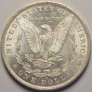 1884-O Morgan Silver Dollar, Circulated With Luster.