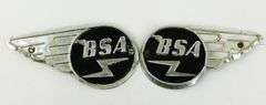 BSA Vintage Motorcycle Aluminum Emblems