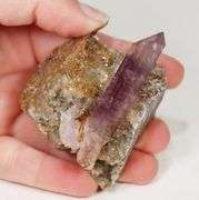 Large 445ct natural Amethyst in matrix