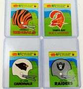 4 Fleer 1981 High Gloss Football Stickers