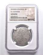 Genuine El Cazador Spanish Colonial 4 Reales NGC Shipwreck Certificate