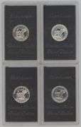 1971, 72, 73, & 1974 Proof Eisenhower Silver Dollars in original holders