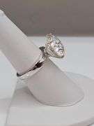 Huge Rare 12 Ct VVs1 White E-F Simulated Lab Diamond Ring