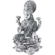 Pure Silver Laxmi Murti Wealth and Prosperity Statue