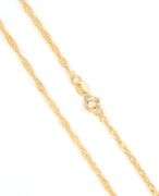 18kt Yellow gold Singapore chain necklace