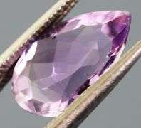 Glittering 2.61ct pear cut Amethyst
