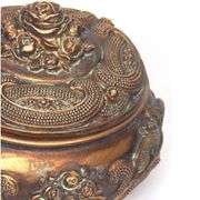 Art Nouveau Hand-Painted Vintage Rings Box