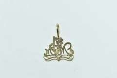 14K Yellow Gold #1 Number One Mom Mother's Day Charm/Pendant