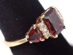 Wonderful 14K Yellow Gold Multi-Gemstone Ring