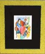 Highly Collectible Tarkay Original Watercolor on Paper