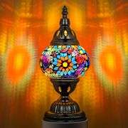 Handmade Turkish Mosaic Glass Table Lamp