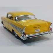 Vintage Yellow 1957 Chevy Bel Air Coupe Die-Cast