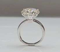 Huge Rare 12 Ct VVs1 White E-F Simulated Lab Diamond Ring