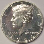 1964 Rare Accent Hair Variety Proof Kennedy Half Dollar