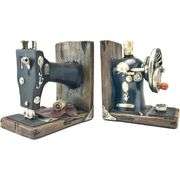 Vintage Singer Sewing Machine Bookends