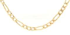14kt Yellow gold Figaro link chain necklace