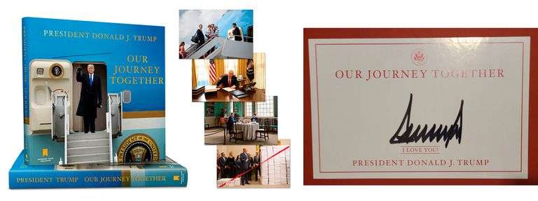 President Donald Trump Autographed Our Journey Together Book